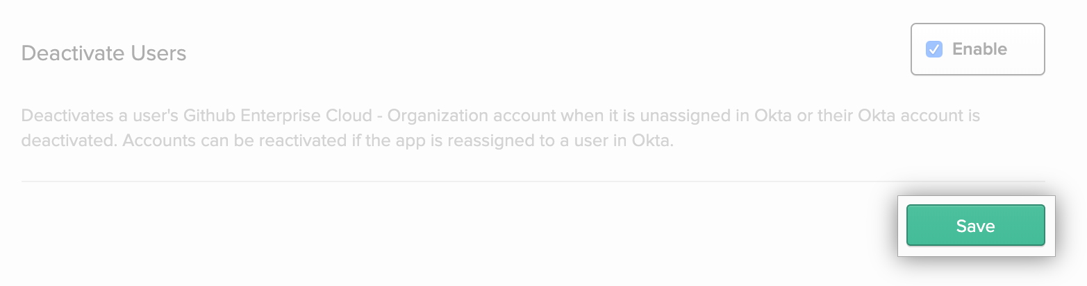 用于 Okta 应用程序配置的