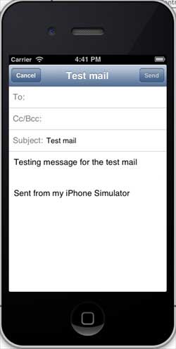 iOS发送电子邮件